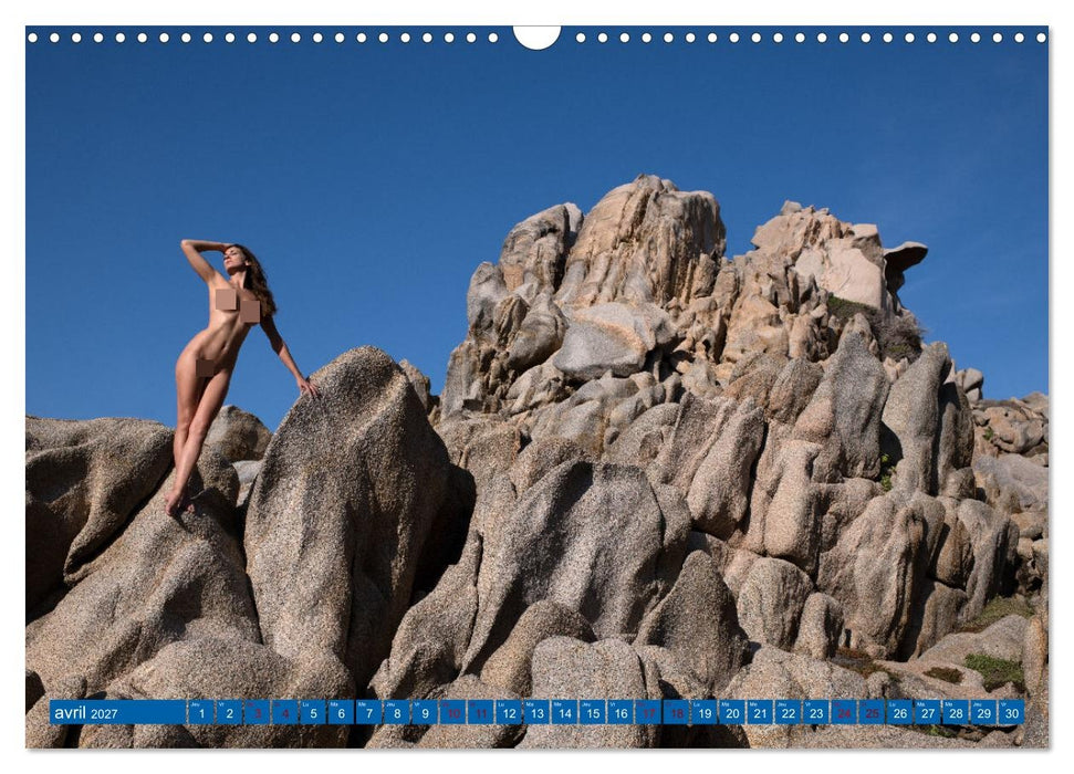 Sardaigne - Les paysages et le nu (CALVENDO Calendrier mensuel 2027)