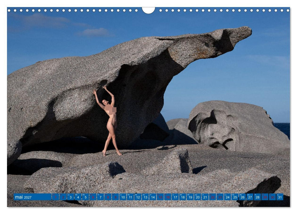 Sardaigne - Les paysages et le nu (CALVENDO Calendrier mensuel 2027)