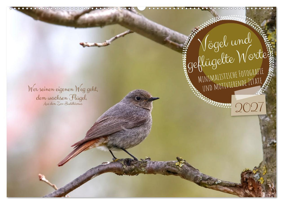 Vögel und geflügelte Worte (CALVENDO Wandkalender 2027)