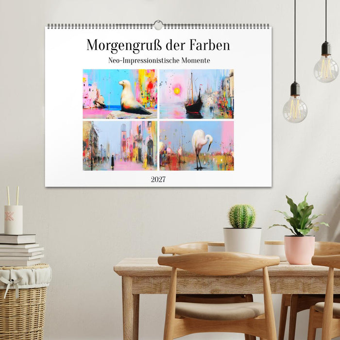 Morgengruß der Farben. Neo-Impressionistische Momente (CALVENDO Wandkalender 2027)