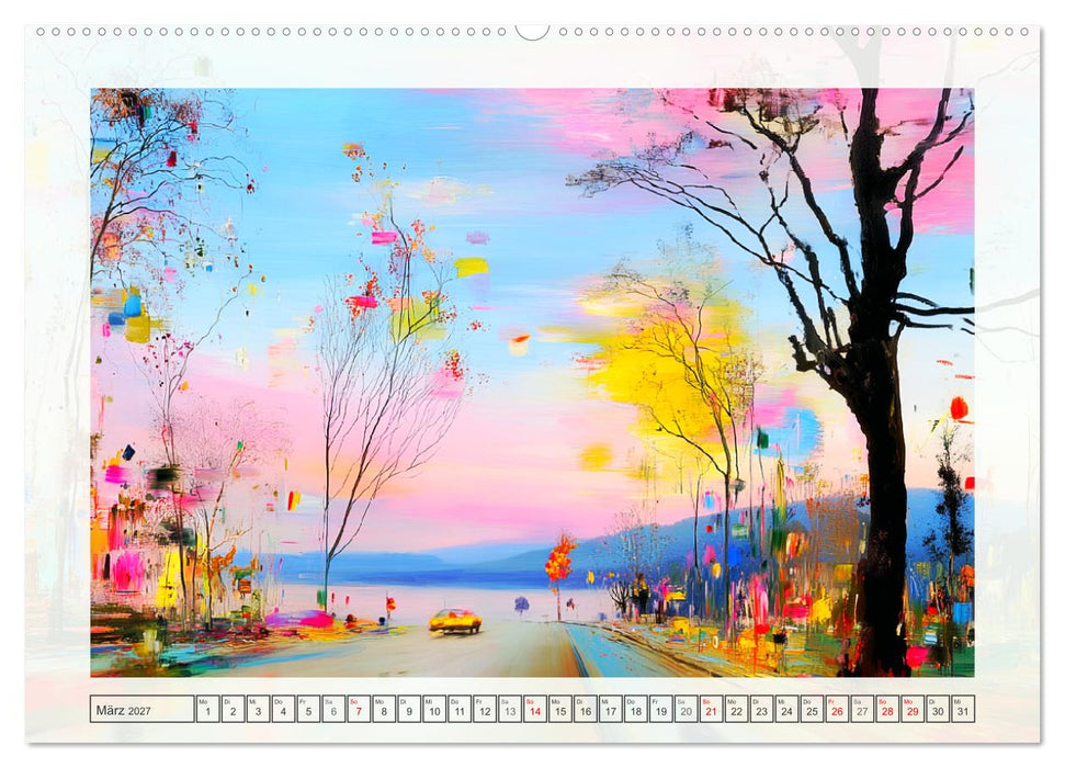 Morgengruß der Farben. Neo-Impressionistische Momente (CALVENDO Wandkalender 2027)