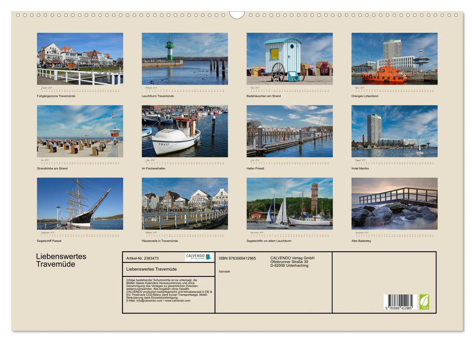 Liebenswertes Travemüde (CALVENDO Wandkalender 2027)