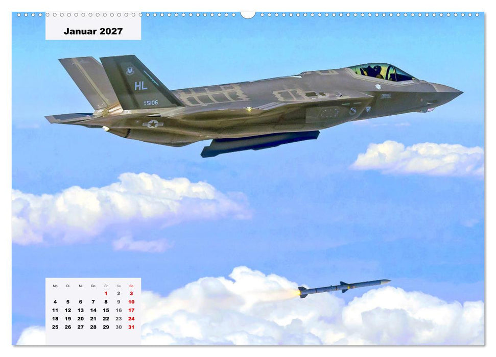 Fighter aircraft. Faszination Kampfflugzeug (CALVENDO Premium Wandkalender 2027)