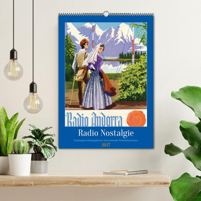Radio Nostalgie - Empfangsbestätigungskarten internationaler Rundfunkstationen (CALVENDO Wandkalender 2027)