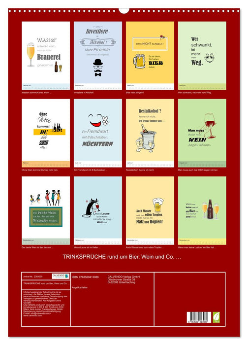 TRINKSPRÜCHE rund um Bier, Wein und Co. … (CALVENDO Wandkalender 2027)