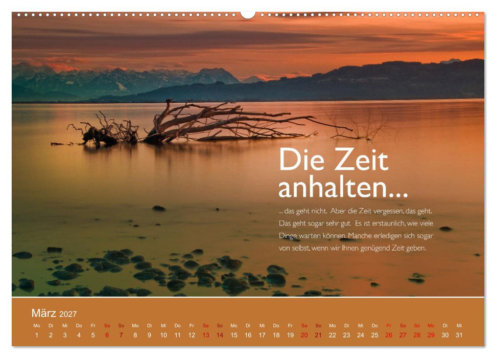 Pflück Dein Glück – Kleine Weisheiten für den Alltag (CALVENDO Premium Wandkalender 2027)