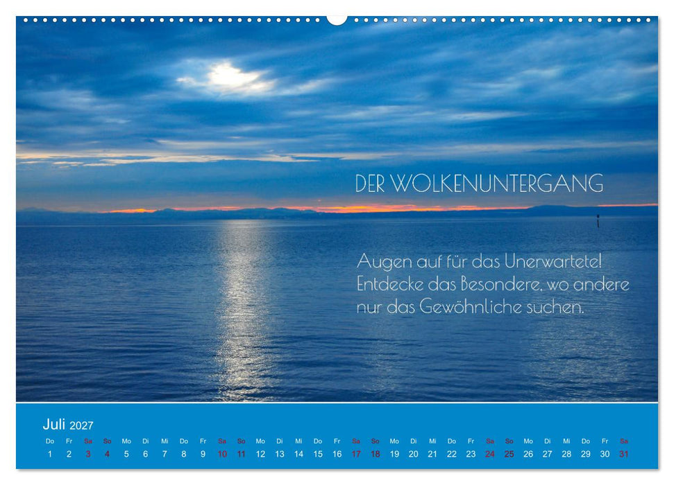 Pflück Dein Glück – Kleine Weisheiten für den Alltag (CALVENDO Premium Wandkalender 2027)