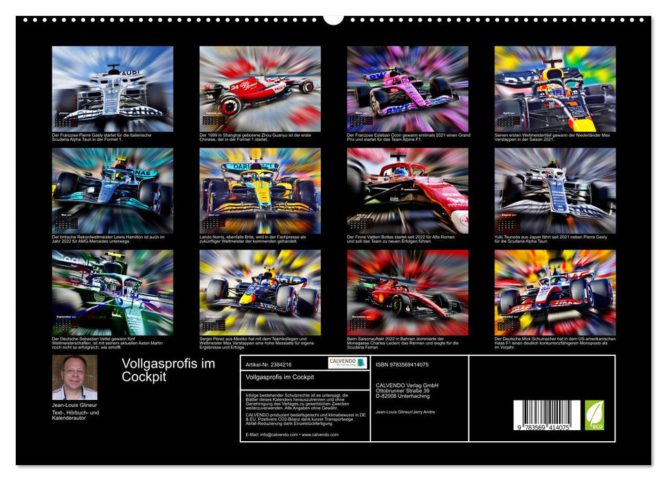 Vollgasprofis im Cockpit (CALVENDO Premium Wandkalender 2027)