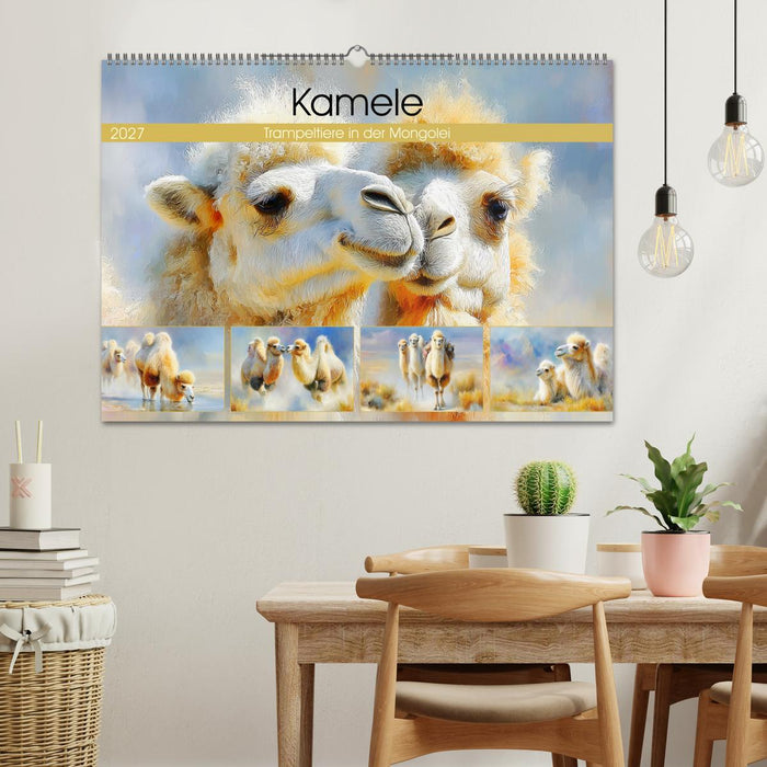 Kamele. Trampeltiere in der Mongolei (CALVENDO Wandkalender 2027)