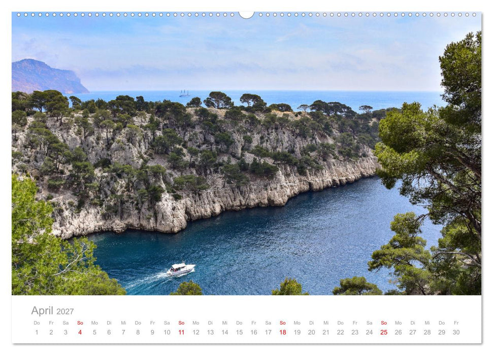 Cassis und die Calanques von Marseille (CALVENDO Wandkalender 2027)