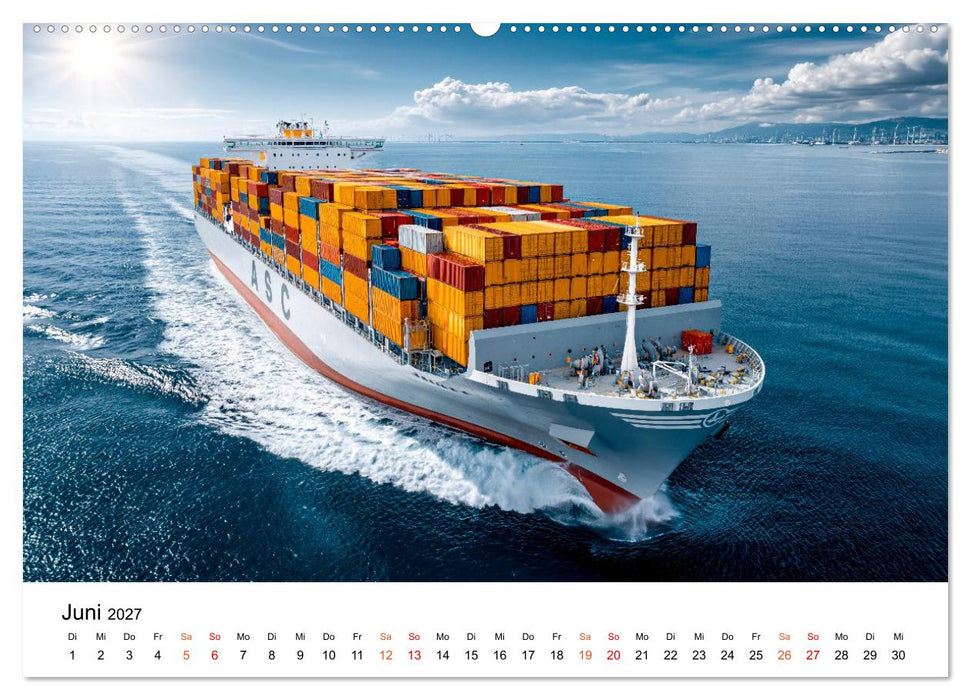 Container - Schiff-Giganten im Fokus (CALVENDO Premium Wandkalender 2027)