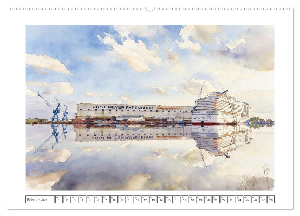 Idyllisches Papenburg an der Ems (CALVENDO Premium Wandkalender 2027)