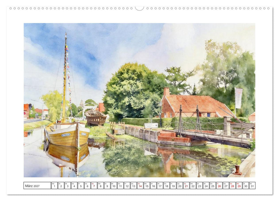 Idyllisches Papenburg an der Ems (CALVENDO Premium Wandkalender 2027)