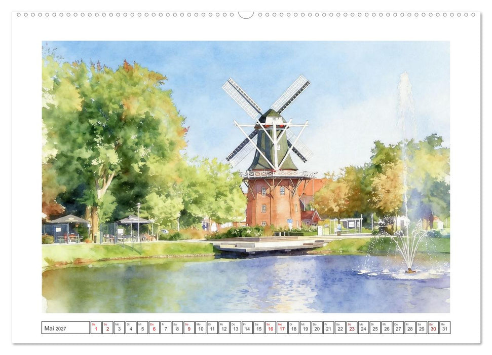 Idyllisches Papenburg an der Ems (CALVENDO Premium Wandkalender 2027)