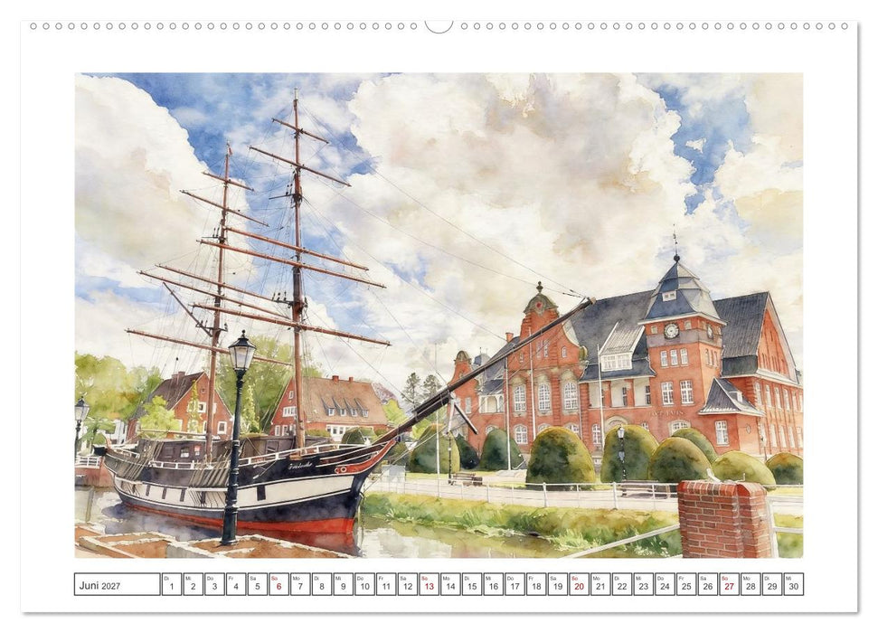 Idyllisches Papenburg an der Ems (CALVENDO Premium Wandkalender 2027)