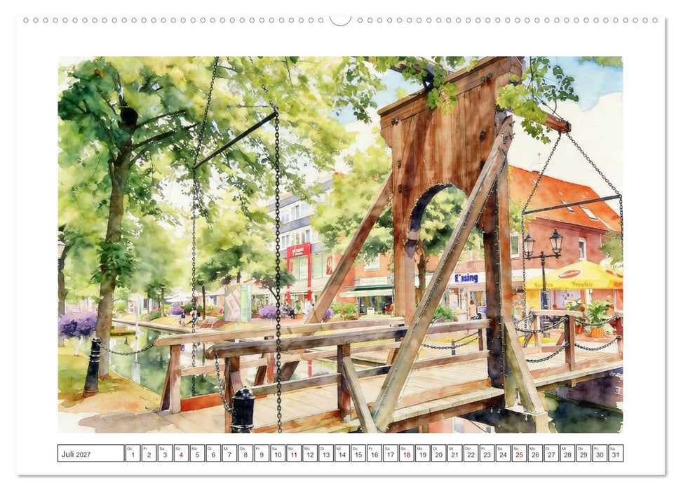 Idyllisches Papenburg an der Ems (CALVENDO Premium Wandkalender 2027)