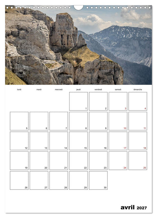 Le sud du Vercors, paysages (CALVENDO Calendrier mensuel 2027)