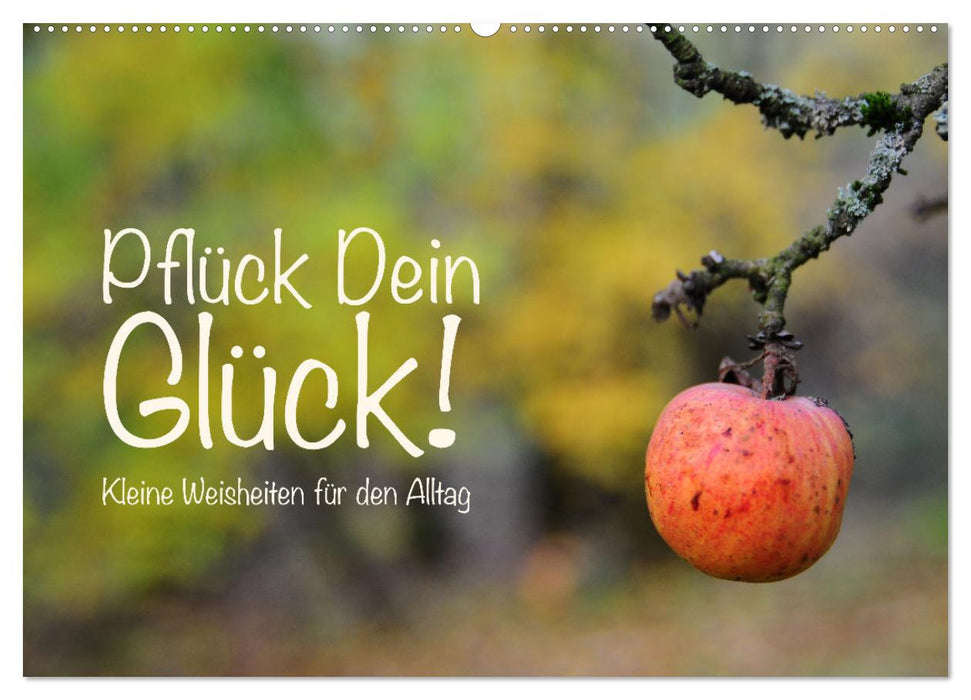 Pflück Dein Glück – Kleine Weisheiten für den Alltag (CALVENDO Wandkalender 2027)