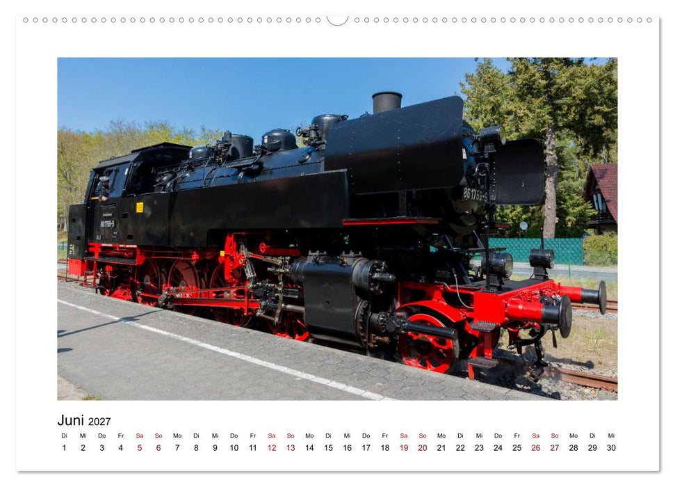 Dampflok auf Usedom (CALVENDO Premium Wandkalender 2027)