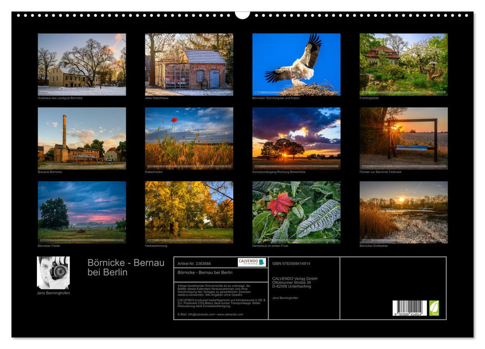 Börnicke - Bernau bei Berlin (CALVENDO Wandkalender 2027)