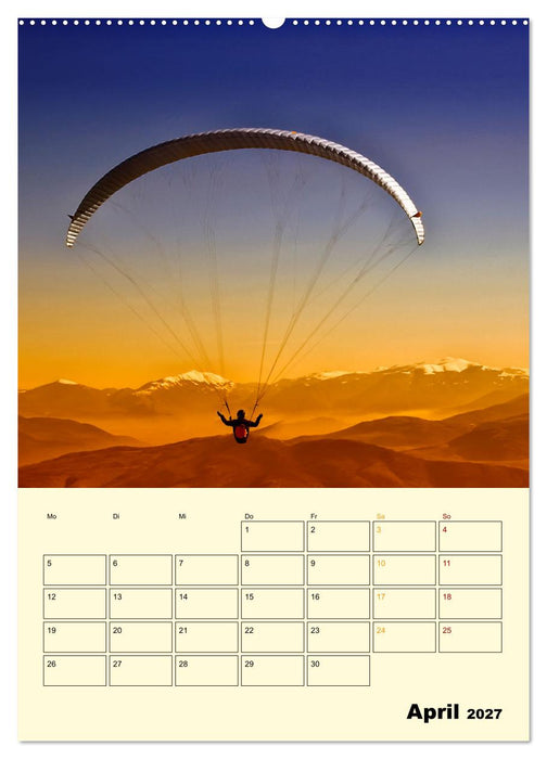Paragliding - extrem aufregend (CALVENDO Premium Wandkalender 2027)