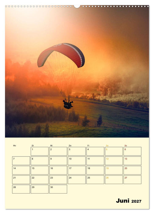 Paragliding - extrem aufregend (CALVENDO Premium Wandkalender 2027)