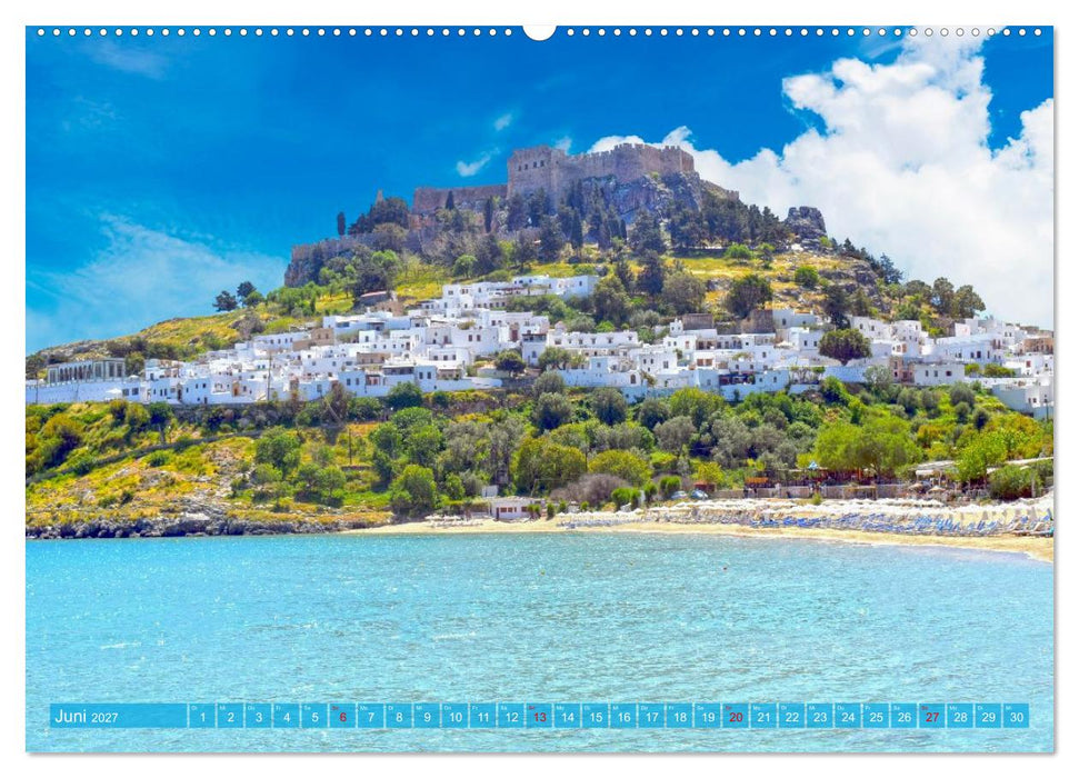 Zauberhaftes Lindos (CALVENDO Wandkalender 2027)