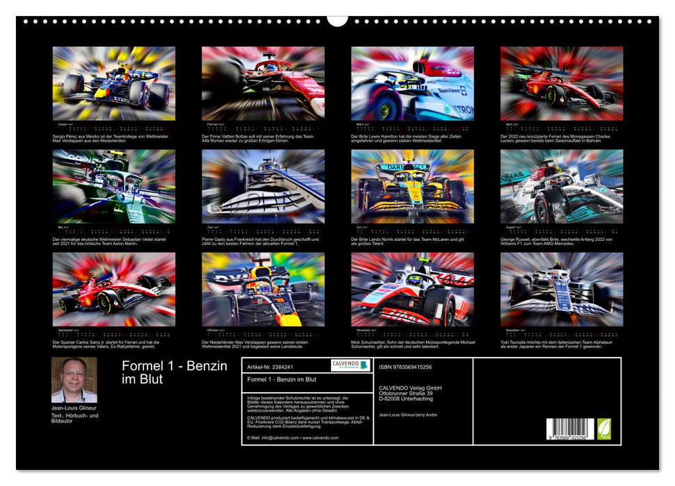 Formel 1 - Benzin im Blut (CALVENDO Wandkalender 2027)