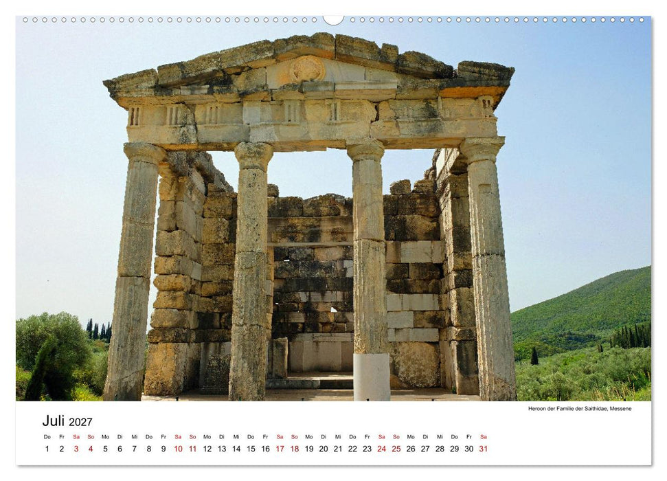 Wunderschöne Highlights der griechischen Antike (CALVENDO Premium Wandkalender 2027)