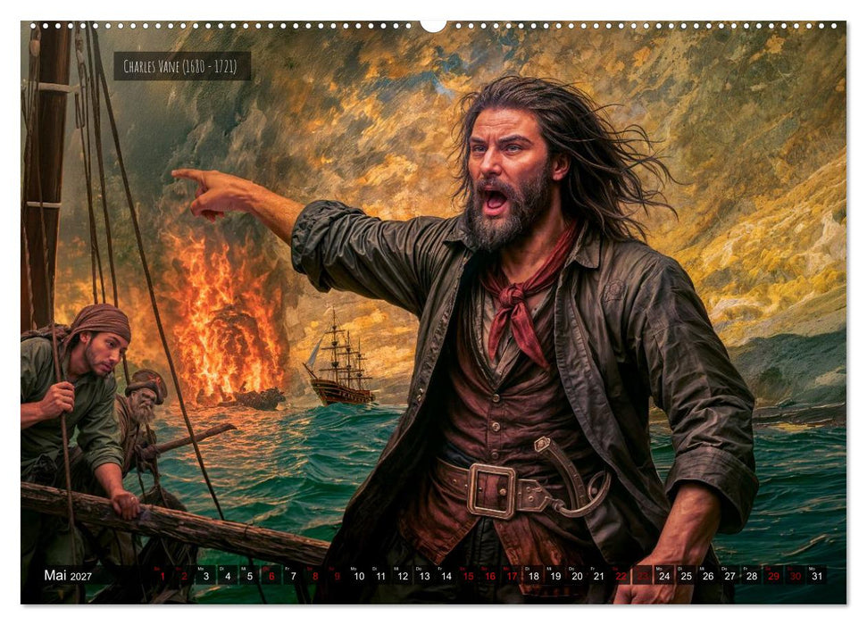 Legendäre Freibeuter - Die berühmtesten Piraten der Weltgeschichte (CALVENDO Wandkalender 2027)