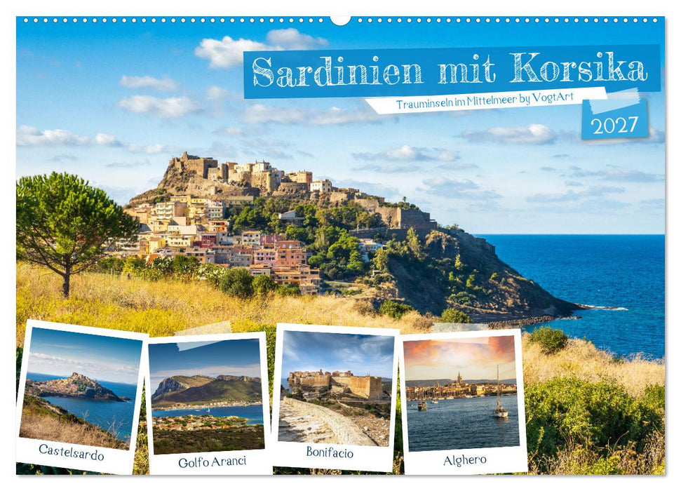 Sardinien mit Korsika (CALVENDO Wandkalender 2027)