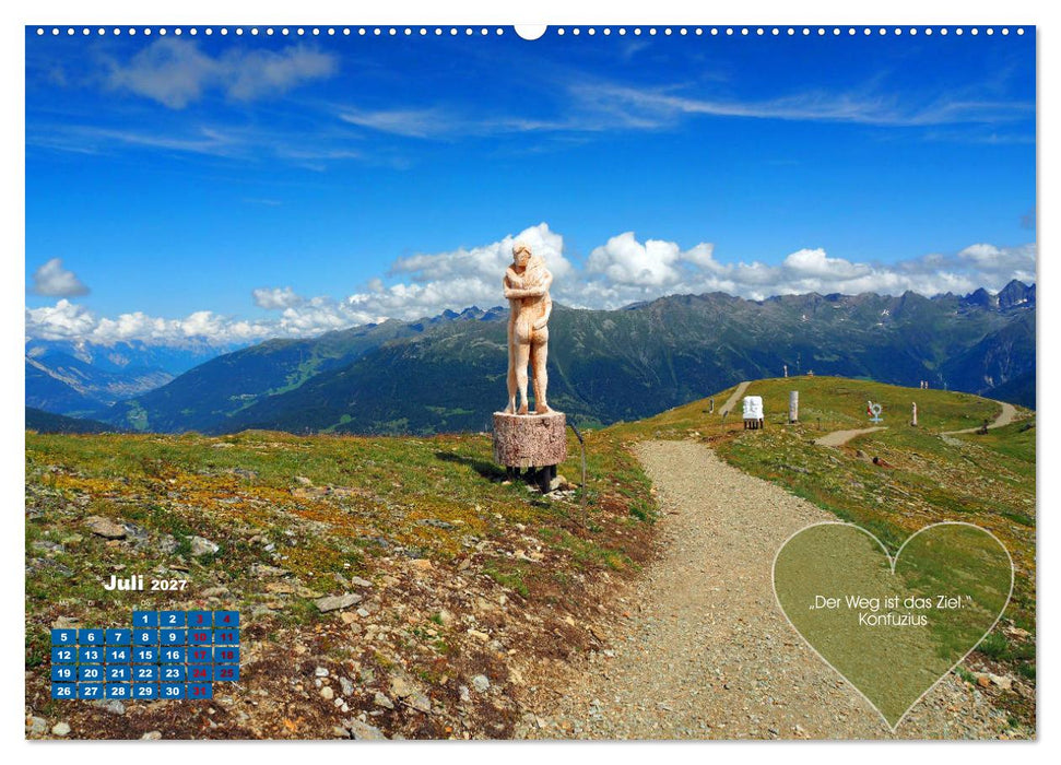 Berge und Seen, mit Zitaten - nur für Dich by VogtArt (CALVENDO Premium Wandkalender 2027)