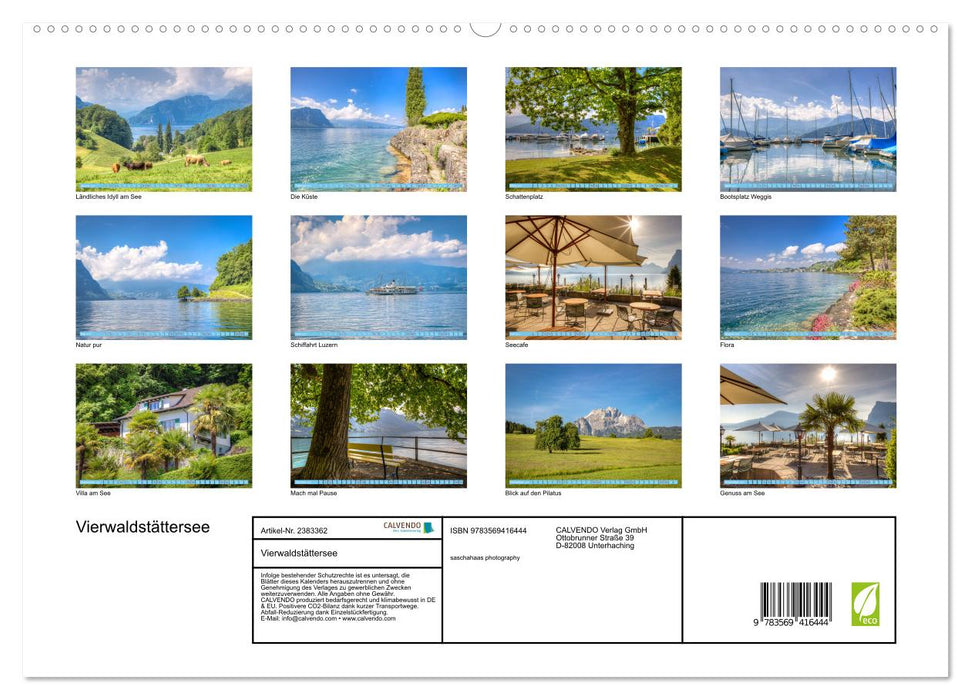 Vierwaldstättersee (CALVENDO Premium Wandkalender 2027)