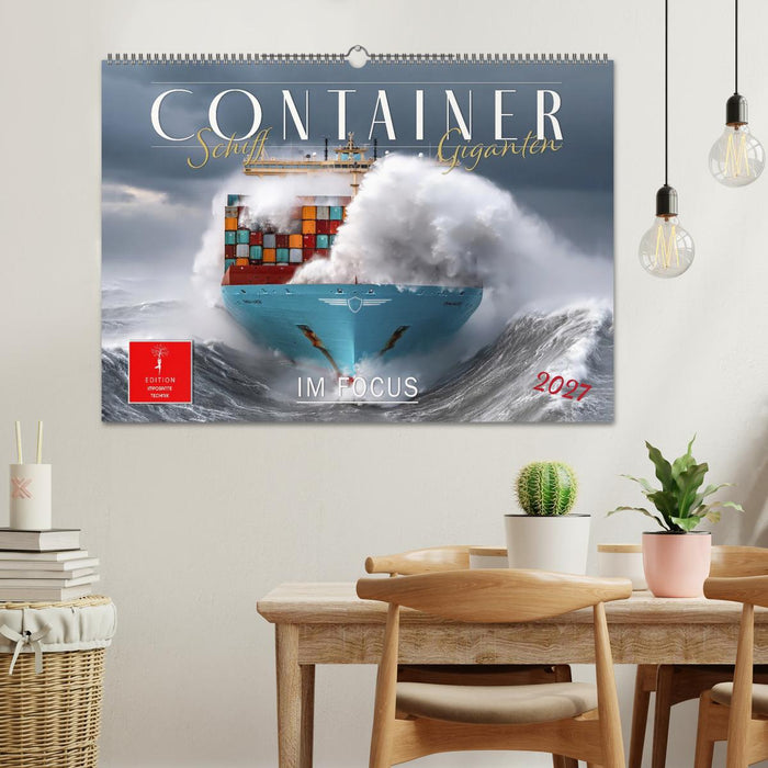 Container - Schiff-Giganten im Fokus (CALVENDO Wandkalender 2027)