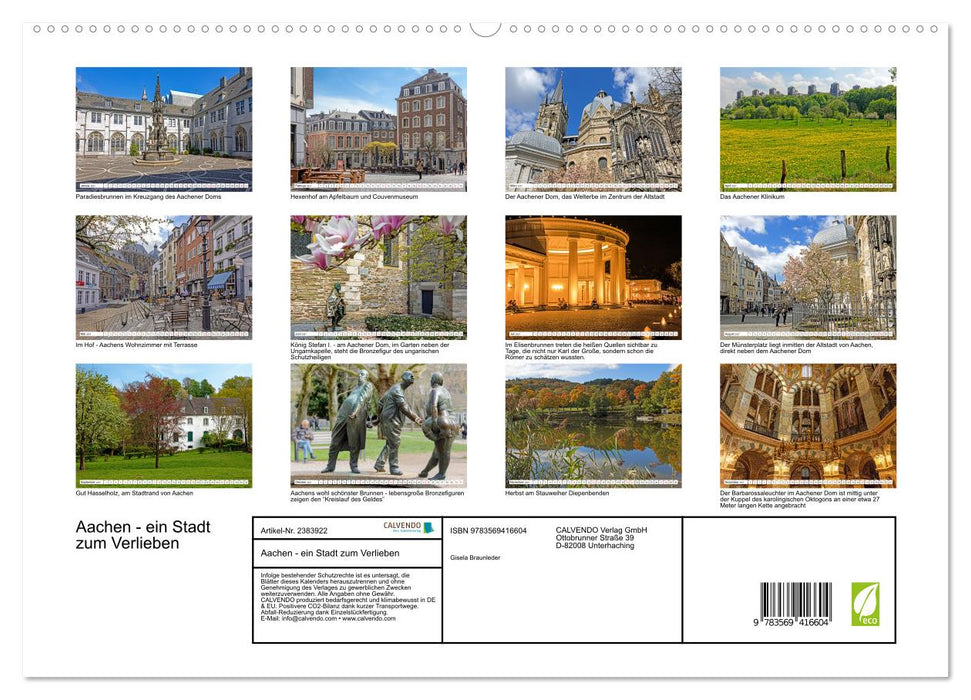 Aachen - ein Stadt zum Verlieben (CALVENDO Premium Wandkalender 2027)