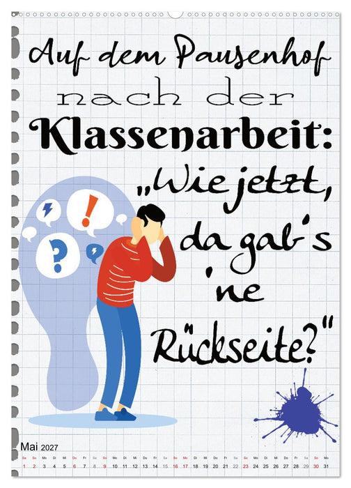 Schüler-Sprüche (CALVENDO Premium Wandkalender 2027)