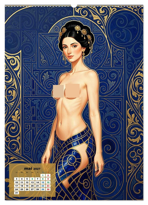 Époques dévoilées – Art nouveau (CALVENDO Calendrier mensuel 2027)