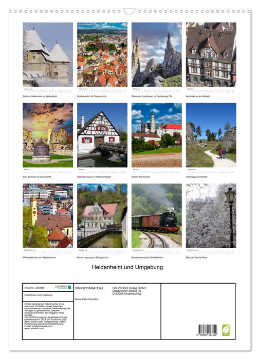Heidenheim und Umgebung (CALVENDO Wandkalender 2027)