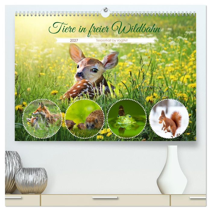 Tiere in freier Wildbahn by VogtArt (CALVENDO Premium Wandkalender 2027)