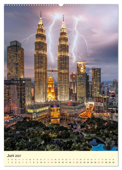 Metropolen im Blitzlicht (CALVENDO Wandkalender 2027)