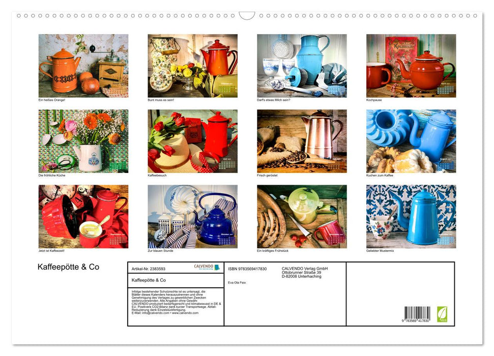Kaffeepötte & Co (CALVENDO Wandkalender 2027)