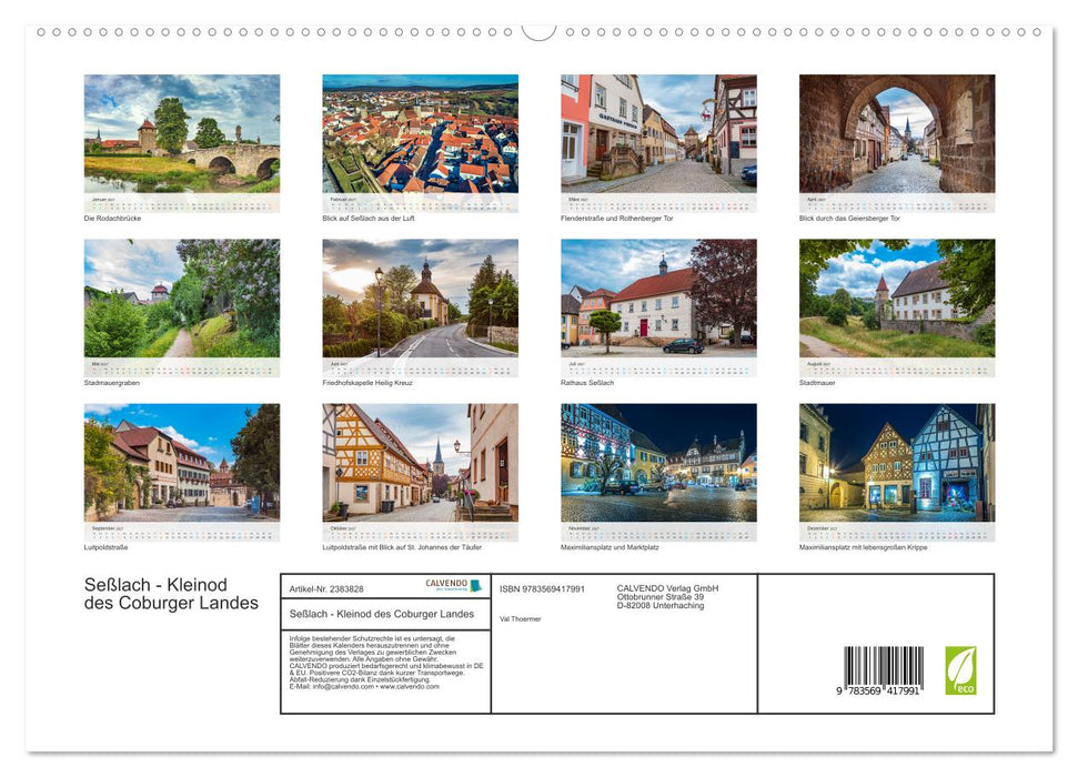 Seßlach - Kleinod des Coburger Landes (CALVENDO Premium Wandkalender 2027)