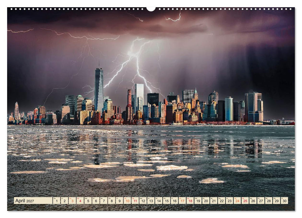 Metropolen - Weltstädte im Blitzlicht (CALVENDO Premium Wandkalender 2027)