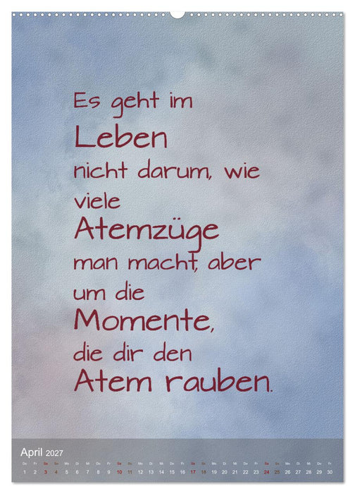 Heute ist ein guter Tag (CALVENDO Wandkalender 2027)