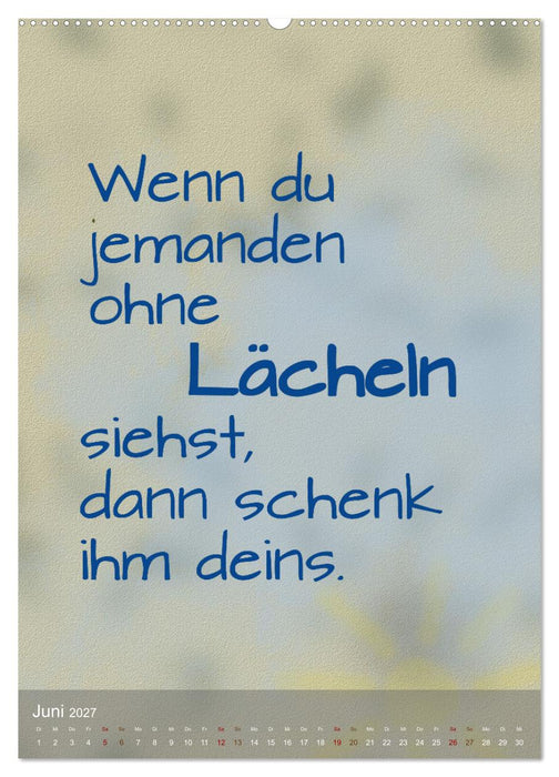 Heute ist ein guter Tag (CALVENDO Wandkalender 2027)