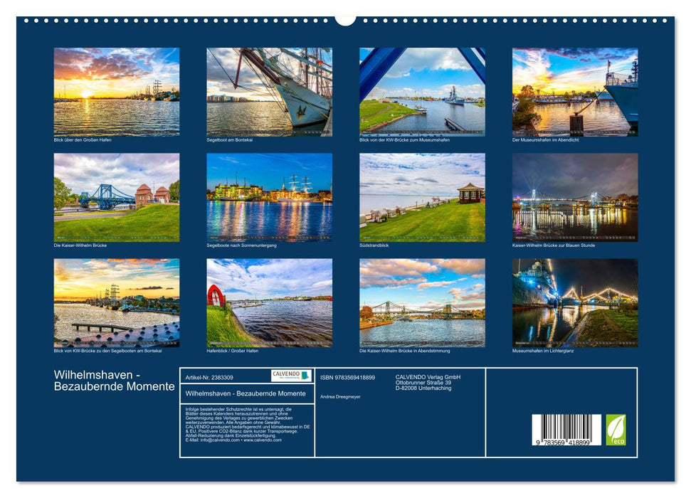 Wilhelmshaven - Bezaubernde Momente (CALVENDO Premium Wandkalender 2027)