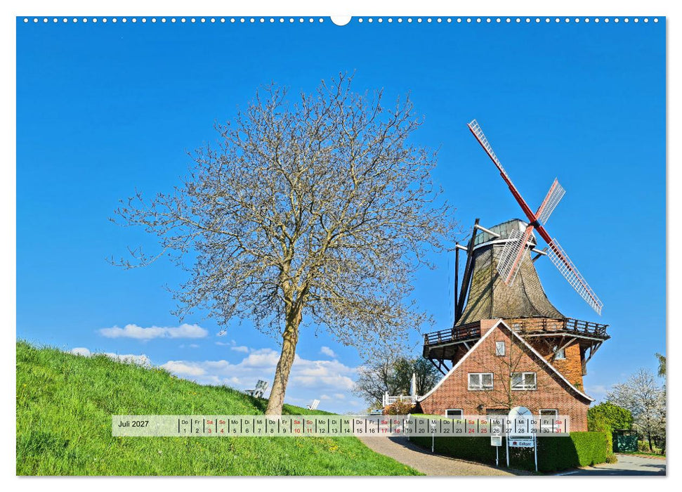 Altes Land im Frühling - Mit dem Fahrrad unterwegs (CALVENDO Premium Wandkalender 2027)