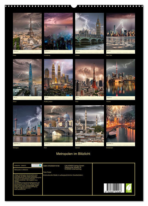 Metropolen im Blitzlicht (CALVENDO Premium Wandkalender 2027)