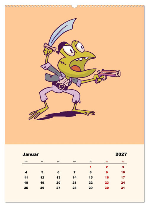 Tierische Piraten (CALVENDO Wandkalender 2027)