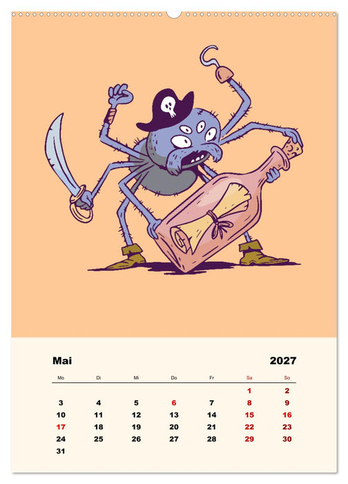 Tierische Piraten (CALVENDO Wandkalender 2027)